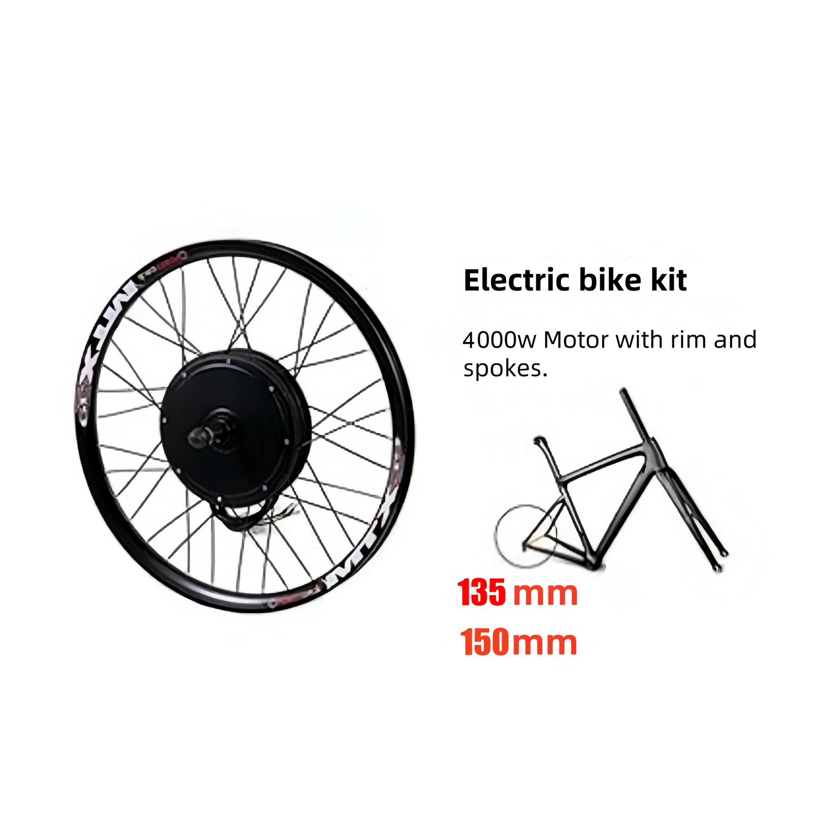 Electric Bike Rear Wheel High  - Ebike Conversion Kit 72V 3000W ulasan dan harga